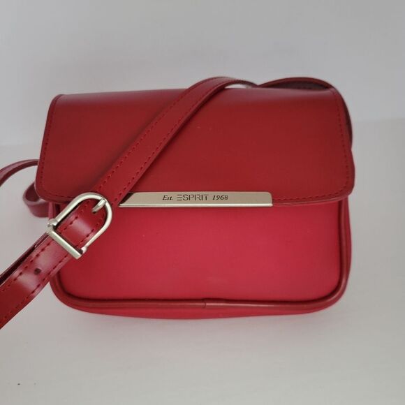 Esprit Red Mini Crossbody Purse Bag - Picture 1 of 15